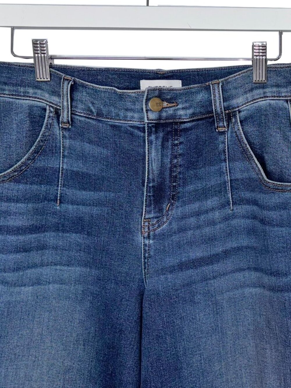 Evereve Blue Denim Wide Leg Jeans - Size 27